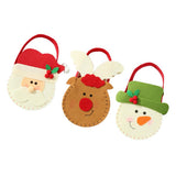 Max Non-woven fabric Christmas present Apple Candy Bags with Handles Santa Claus