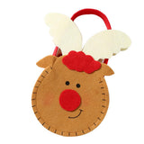 Max Non-woven fabric Christmas present Apple Candy Bags with Handles Deer
