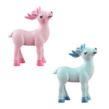 Max Resin Sculpture Lovely Horse Figurine For Home Office Tabletop Ornament Pink