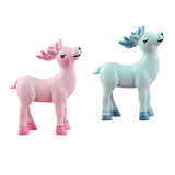 Max Resin Sculpture Lovely Horse Figurine For Home Office Tabletop Ornament Pink