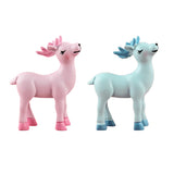 Max Resin Sculpture Lovely Horse Figurine For Home Office Tabletop Ornament Pink