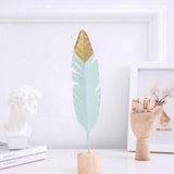 Max Nordic style Iron Feather Living Room Dining Table Bedroom Decor Photo Props