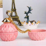 Max Ceramic Vanity Jewelry Box Candy Holder Decorative Trinket Box Organizer