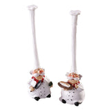 2Pcs Resin Chef Figurines Kitchen Ornaments Table Centerpiece Collectible