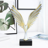 Max Resin Sculpture Eagle Model Figurine Home Office Tabletop Ornament
