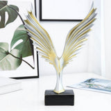 Max Resin Sculpture Eagle Model Figurine Home Office Tabletop Ornament