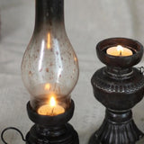 Max Tea Candle Holder Kerosene Lamp Style Shade Resin Crafts Home Ornament Gift