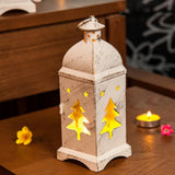 Max Metal Castle Moroccan Style Candle Holder  Hanging Lantern Candlestick