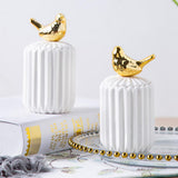 Max Creative Ceramic Toothpick Holder Dispenser with Lid