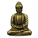 Max Brass Mini Antique Sakyamuni Buddha Statue Ornaments Meditation Seated A