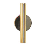 Max Wall-Mounted Flower Tube for Flower Display Wall Metal Vase Holder Gold