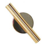 Max Wall-Mounted Flower Tube for Flower Display Wall Metal Vase Holder Gold