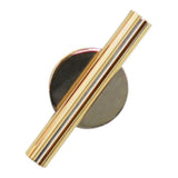 Max Wall-Mounted Flower Tube for Flower Display Wall Metal Vase Holder Gold