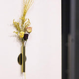 Max Wall-Mounted Flower Tube for Flower Display Wall Metal Vase Holder Gold