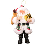 Max Resin Santa Claus Pendants for Christmas Tree Hanging Ornament Red and Green