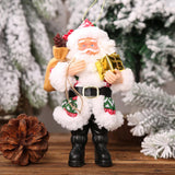 Max Resin Santa Claus Pendants for Christmas Tree Hanging Ornament Red and Green