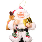 Max Resin Santa Claus Pendants for Christmas Tree Hanging Ornament Red and Green
