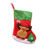 Max Non-woven Cloth Christmas Stockings Xmas Decor Pendant Gift Bag M Elk