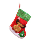 Max Non-woven Cloth Christmas Stockings Xmas Decor Pendant Gift Bag M Elk