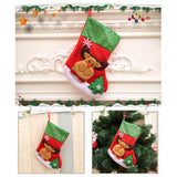 Max Non-woven Cloth Christmas Stockings Xmas Decor Pendant Gift Bag M Elk