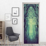 Max 3D Door Mural Sticker Removable Waterproof Wallpaper for Halloween Decor