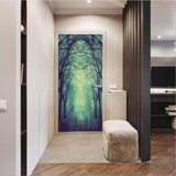 Max 3D Door Mural Sticker Removable Waterproof Wallpaper for Halloween Decor