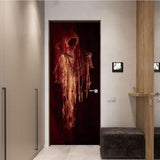 Max 3D Door Mural Sticker Removable Wallpaper Decals Halloween Decor 79x30inch