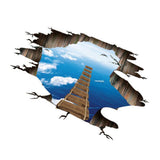 Max Self-adhesive Waterproof DIY 3D Sticker Mural f/Stairway Floor Wall Decor B