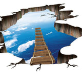 Max Self-adhesive Waterproof DIY 3D Sticker Mural f/Stairway Floor Wall Decor B