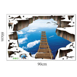 Max Self-adhesive Waterproof DIY 3D Sticker Mural f/Stairway Floor Wall Decor B