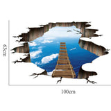 Max Self-adhesive Waterproof DIY 3D Sticker Mural f/Stairway Floor Wall Decor B