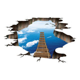 Max Self-adhesive Waterproof DIY 3D Sticker Mural f/Stairway Floor Wall Decor B
