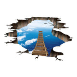 Max Self-adhesive Waterproof DIY 3D Sticker Mural f/Stairway Floor Wall Decor B