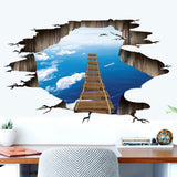 Max Self-adhesive Waterproof DIY 3D Sticker Mural f/Stairway Floor Wall Decor B