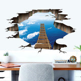 Max Self-adhesive Waterproof DIY 3D Sticker Mural f/Stairway Floor Wall Decor B