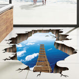 Max Self-adhesive Waterproof DIY 3D Sticker Mural f/Stairway Floor Wall Decor B