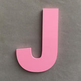 Max DIY 3D Pink Capital English Letters Wall Stickers J