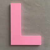 Max DIY 3D Pink Capital English Letters Wall Stickers L