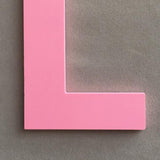 Max DIY 3D Pink Capital English Letters Wall Stickers L