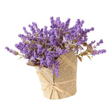 Max Artificial Lavender Gypsophila Flowers Bouquet Potted Flower Purple