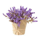 Max Artificial Lavender Gypsophila Flowers Bouquet Potted Flower Purple