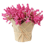 Max Artificial Lavender Gypsophila Flowers Bouquet Potted Flower Rose Red