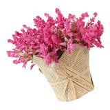 Max Artificial Lavender Gypsophila Flowers Bouquet Potted Flower Rose Red