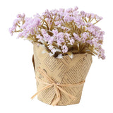 Max Artificial Lavender Gypsophila Flowers Bouquet Potted Flower Light Purple
