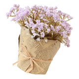 Max Artificial Lavender Gypsophila Flowers Bouquet Potted Flower Light Purple