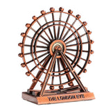 European retro zinc alloy Ferris wheel model ornaments Red Bronze S
