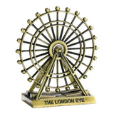 European retro zinc alloy Ferris wheel model ornaments Bronze XS