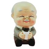 Max Creative Resin Statue the Elderly Figurine for Home Car Table Decor old Man