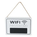 Max White Wooden Wifi Password Door Signs Rustic Home Hanging Decor Shop Hotel
