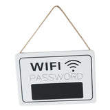 Max White Wooden Wifi Password Door Signs Rustic Home Hanging Decor Shop Hotel